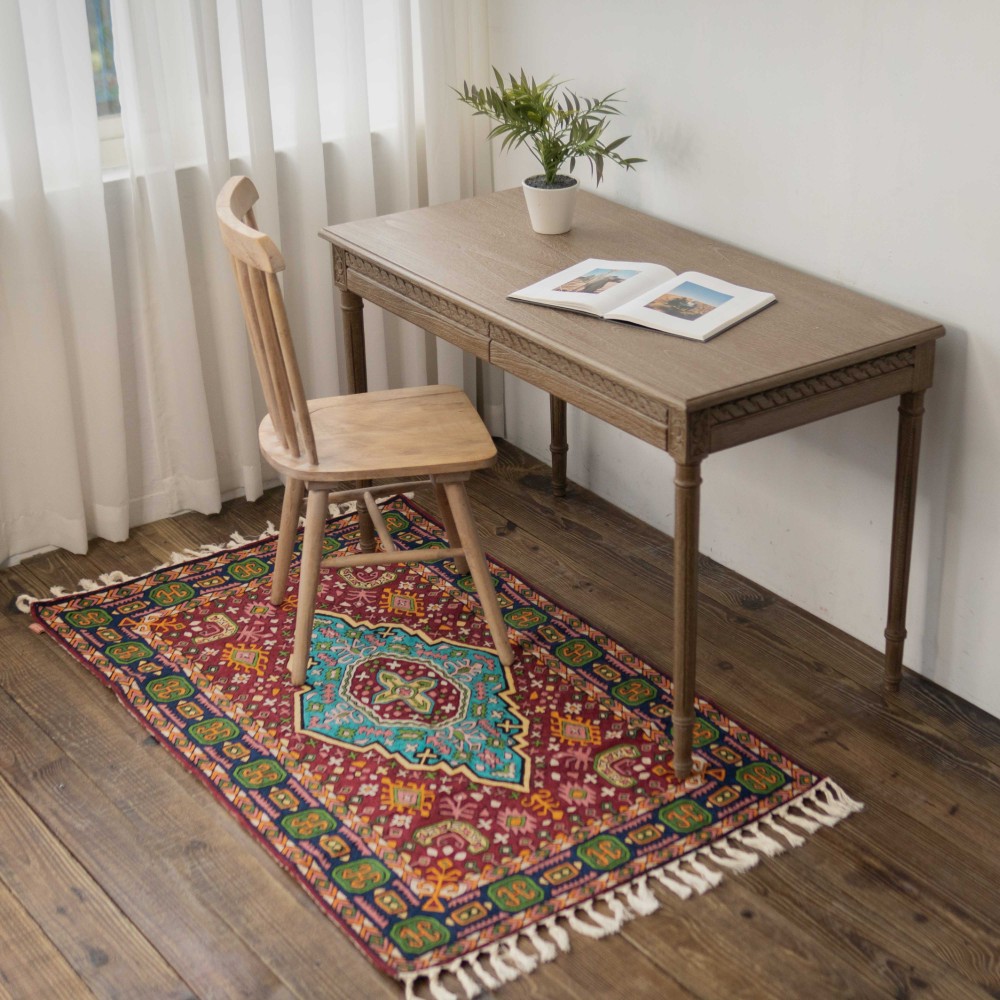 カシミアウール手織りトーテムラグ大型モデル-世界中を旅する