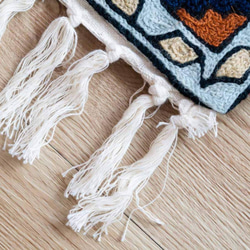 喀什米爾 羊毛手工編織 圖騰地毯 小款 － 迷宮黃 第6張的照片