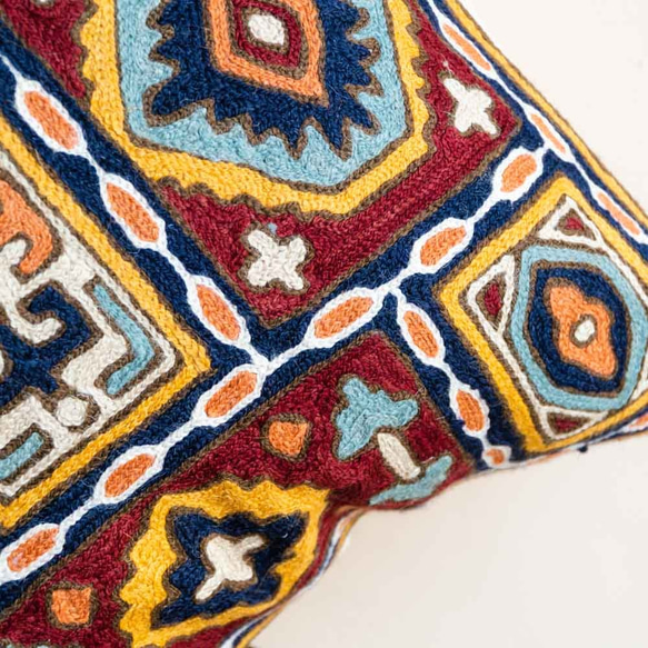 喀什米爾 羊毛編織 圖騰抱枕套－南亞方舟 第5張的照片