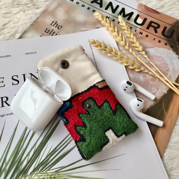 AirPods 刺繡耳機收納袋 －聖誕軟糖 第2張的照片