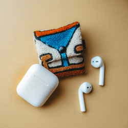 AirPods 刺繡耳機收納袋－棉花糖 第2張的照片