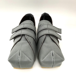【summer sale‼】 Mサイズ（23～24㎝）SQUARE velcro-sneakers #倉敷帆布 5枚目の画像