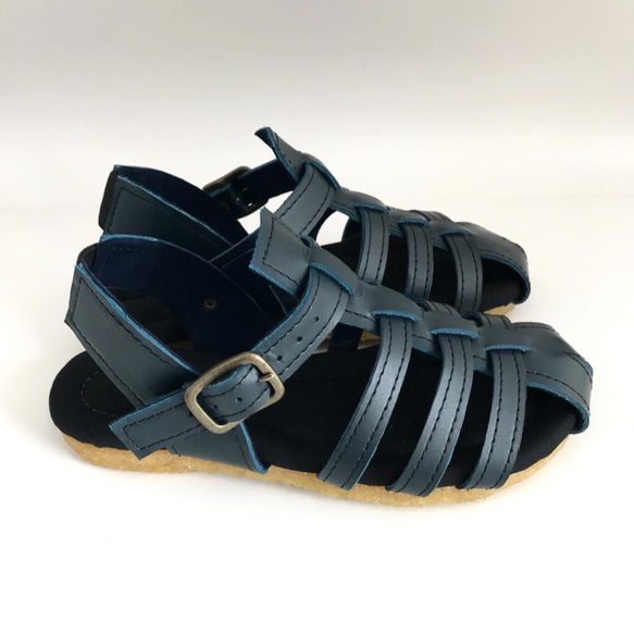 MESH sandals #natural leather #受注製作 ＃天然素材 4枚目の画像