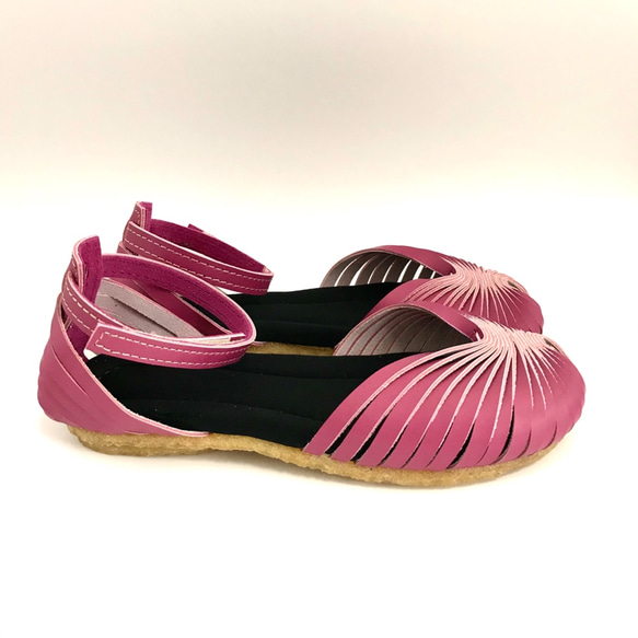 【summer sale‼】Mサイズ(23〜24cm) STRAP sandals #natural leather 3枚目の画像