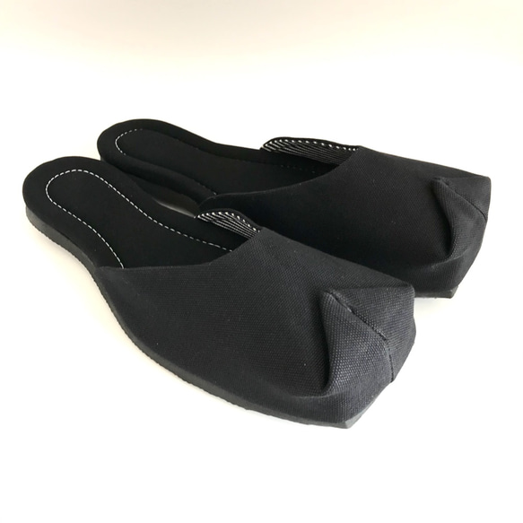 SQUARE slippers #倉敷帆布 #受注製作 #軽量設計 1枚目の画像