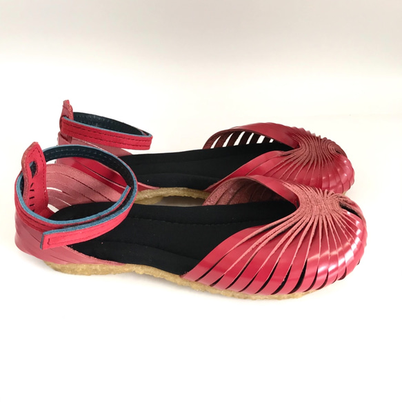 【 アウトレット 】Lサイズ(24〜25cm) STRAP sandals #natural leather ＃天然素材 4枚目の画像