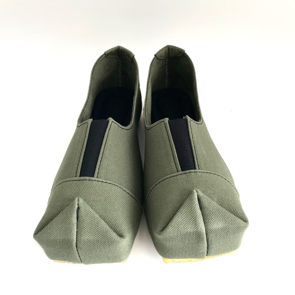 【 20% off 】 Lサイズ（24〜25㎝）SQUARE shoes #倉敷帆布 5枚目の画像