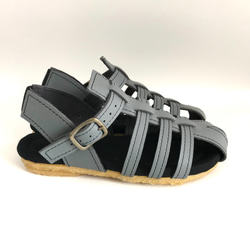 【sale‼】Mサイズ(23〜24cm) MESH sandals #natural leather 3枚目の画像