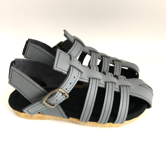 【sale‼】Mサイズ(23〜24cm) MESH sandals #natural leather 4枚目の画像