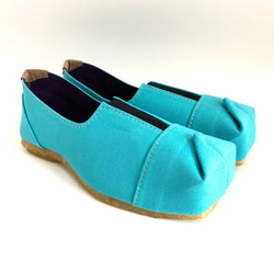 【sale‼】 Mサイズ（23〜24㎝）SQUARE slip-on shoes #倉敷帆布 1枚目の画像