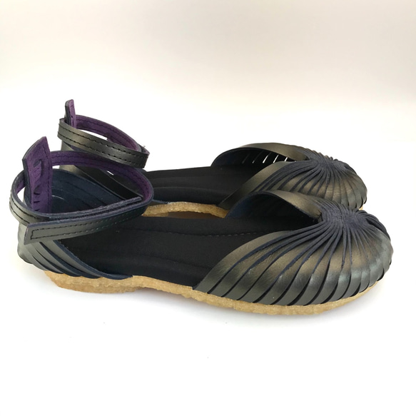 【summer sale‼】Mサイズ(23〜24cm) STRAP sandals #natural leather 3枚目の画像