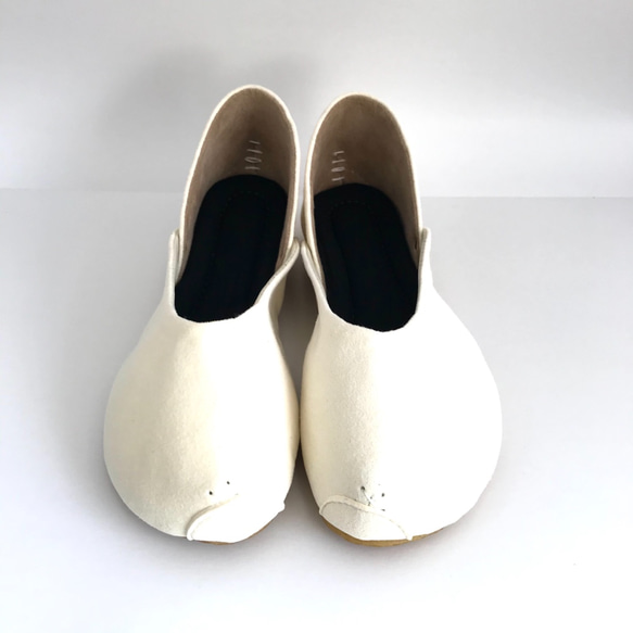 ROUND shoes #micro-fiber #受注製作 5枚目の画像