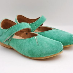 “Plie MT-shoes”淺綠色絨面革 第1張的照片