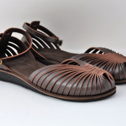 【アウトレット】ballet sandals (natural leather) 1枚目の画像