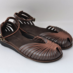 【アウトレット】ballet sandals (natural leather) 2枚目の画像