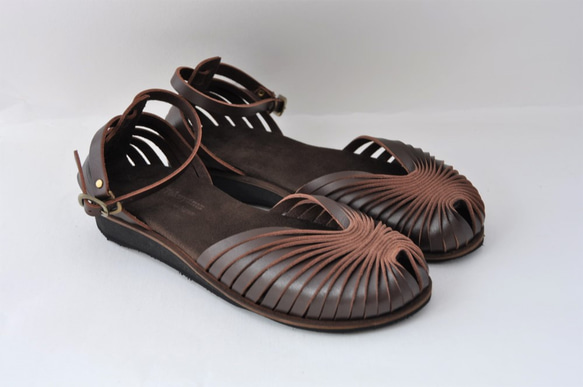 【アウトレット】ballet sandals (natural leather) 2枚目の画像