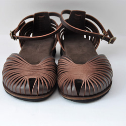 【アウトレット】ballet sandals (natural leather) 5枚目の画像