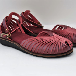 【アウトレット】ballet sandals (natural leather) 1枚目の画像