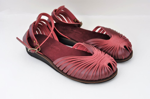 【アウトレット】ballet sandals (natural leather) 2枚目の画像