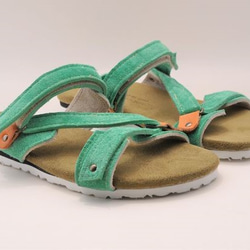 『belt sandals』light-green suede leather 1枚目の画像