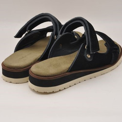 『belt sandals』black suede leather 3枚目の画像