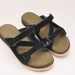 『belt sandals』black suede leather 5枚目の画像