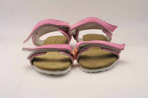 ＃德山鞋：“BSA”淺粉色絨面革 第4張的照片