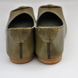 【受注制作】SQUARE shoes (natural leather) 9枚目の画像