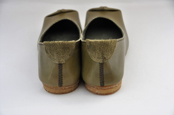 【受注制作】SQUARE shoes (natural leather) 9枚目の画像