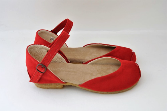 ROUND sandals #東レmicro-fiber #受注製作 4枚目の画像