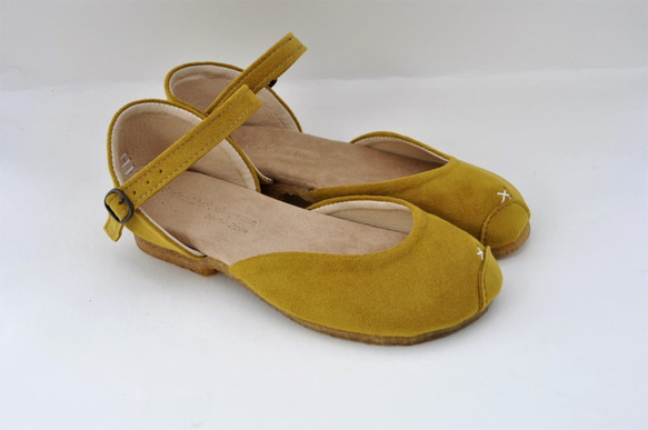 ROUND sandals #東レmicro-fiber #受注製作 2枚目の画像