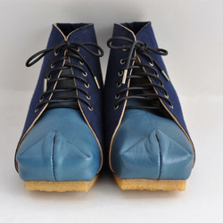 SQUARE boots #natural leather #micro-fiber #受注製作 5枚目の画像