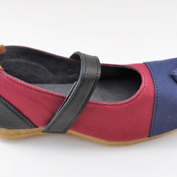 SQUARE strap-shoes #倉敷帆布 #受注製作 4枚目の画像