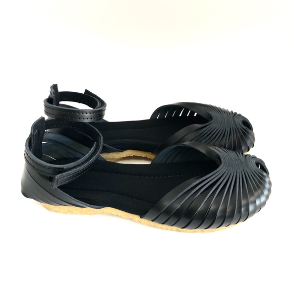 STRAP sandals #natural leather #受注製作 ＃天然素材 4枚目の画像