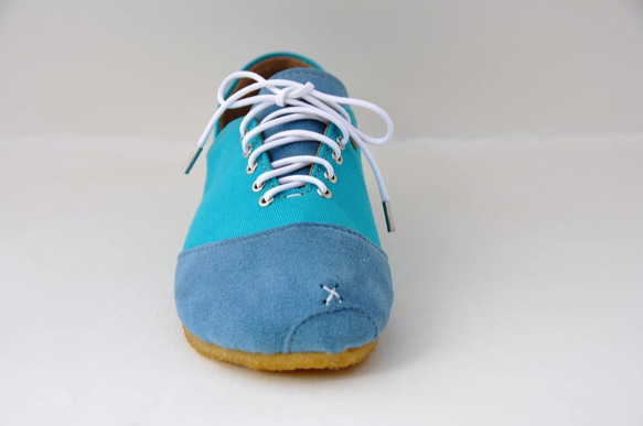 ROUND sneakers #倉敷帆布 #受注製作 #天然素材 3枚目の画像