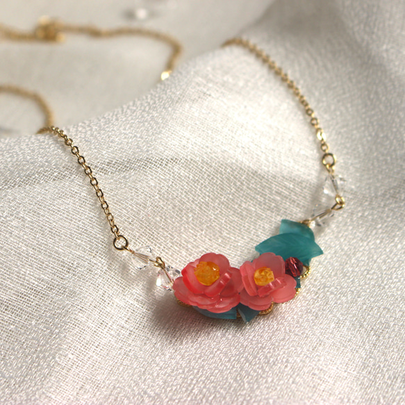 淡色椿のネックレス ネックレス・ペンダント fraise02フレーズゼロニ