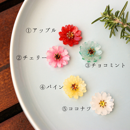 RiSaO＊様 フローライト トリプレット ロゼンジ カービング ピアス RiSaO＊様 フローライト トリプレット ロゼンジ カービング ピアス