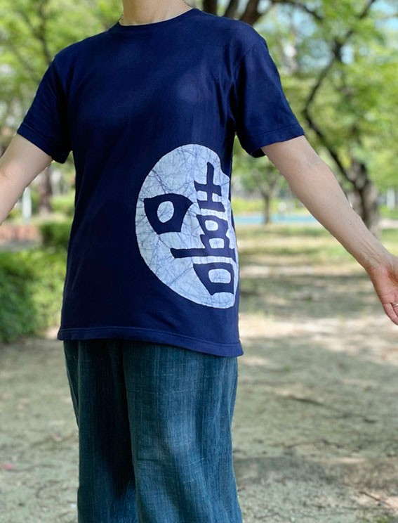 チームTシャツ_丸に文字または、ロゴマークのデザイン承ります_S~XL