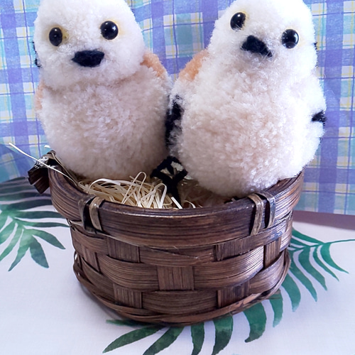 シマエナガ ポンポン ぬいぐるみ yomo39 通販 12980518｜Creema