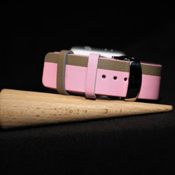 高級革使用Apple Watch レザーベルト　腕時計ベルト　バンド　B3　総手縫い製作 5枚目の画像