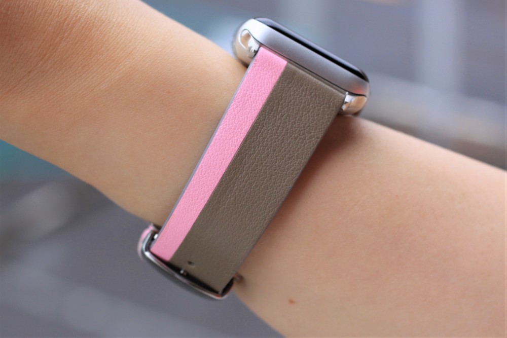 高級革使用Apple Watch レザーベルト　腕時計ベルト　バンド　B4　総手縫い製作
