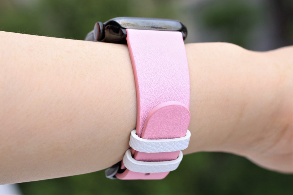 高級革使用Apple Watch レザーベルト　腕時計ベルト　バンド　B8　総手縫い製作