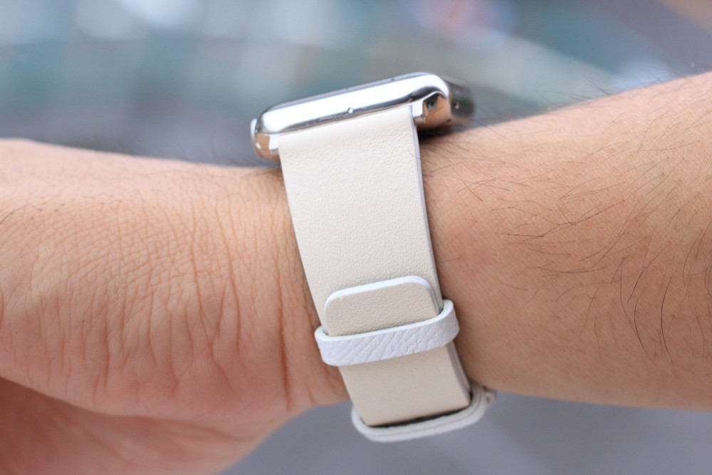 高級革使用Apple Watch レザーベルト　腕時計ベルト　バンド　B17V　総手縫い製作