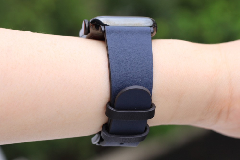 高級革使用Apple Watch レザーベルト　腕時計ベルト　バンド　B14　総手縫い製作