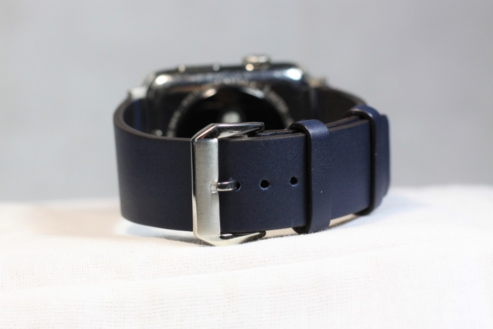 高級革使用Apple Watch レザーベルト　腕時計ベルト　バンド　B14V　総手縫い製作