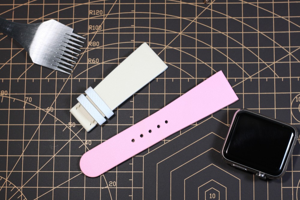 高級革使用Apple Watch レザーベルト　腕時計ベルト　バンド　B10　総手縫い製作