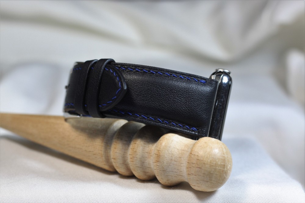 高級革使用Apple Watch レザーベルト　腕時計ベルト　バンド　B7　総手縫い製作