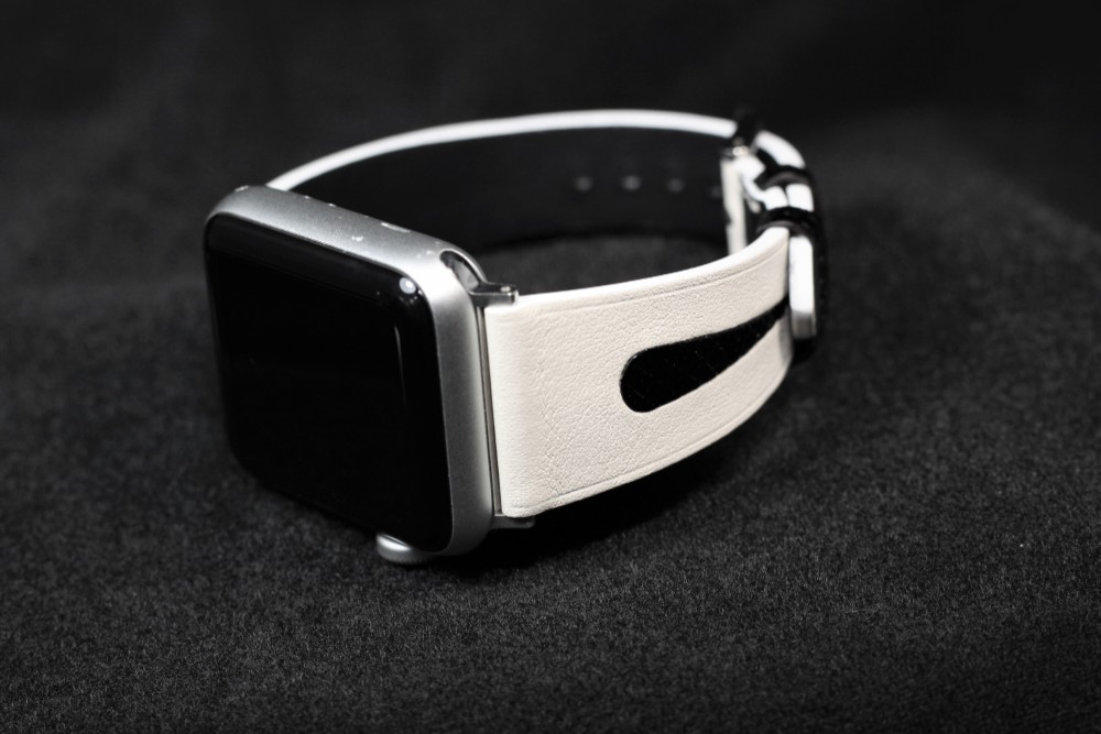 高級革使用Apple Watch レザーベルト　腕時計ベルト　バンド　B27　総手縫い製作