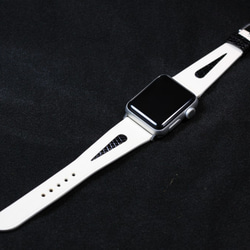 高級革使用Apple Watch レザーベルト　腕時計ベルト　バンド　B27　総手縫い製作 2枚目の画像
