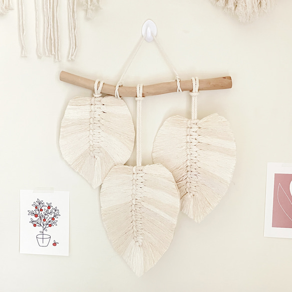 Macrame 羽毛掛飾 壁掛【Macrame Feathers Wall Hanging】 第2張的照片